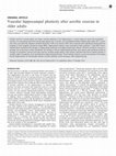 Research paper thumbnail of Vascular hippocampal plasticity after aerobic exercise in older adults