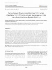 Research paper thumbnail of Screening Tool for Restrictive and Obstructive Ventilatory Abnormalities in a Population-Based Survey