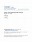 Research paper thumbnail of Moral Agency, Bureaucracy & Nurses: A Qualitative Study