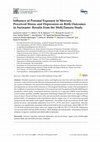 Research paper thumbnail of Influence of Prenatal Exposure to Mercury, Perceived Stress, and Depression on Birth Outcomes in Suriname: Results from the MeKiTamara Study