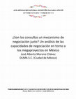 Research paper thumbnail of Ponencia Gestores Culturales Megaproyectos y Consultas