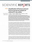 Research paper thumbnail of Classification of fracture and non-fracture groups by analysis of coherent X-ray scatter