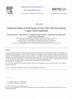 Research paper thumbnail of Numerical Study on Performance of Flat Tube with Water Based Copper Oxide Nanofluids