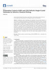 Research paper thumbnail of Termination Control of (001) and (110) NdGaO3 Single-Crystal Substrates by Selective Chemical Etching