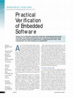 Research paper thumbnail of Practical verification of embedded software