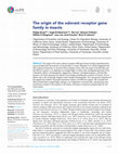 Research paper thumbnail of The origin of the odorant receptor gene family in insects