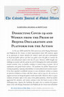 Research paper thumbnail of Dissecting Covid-19 and Women from the Prism of Beijing Declaration and Platform for the Action