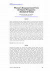 Research paper thumbnail of Women's Empowerment From An Islamic Perspective (Analytical Study)