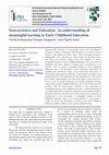 Research paper thumbnail of Neurosciences and Education: An understanding of meaningful learning in Early Childhood Education