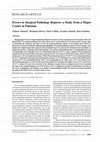 Research paper thumbnail of Errors in Surgical Pathology Reports: a Study from a Major Center in Pakistan