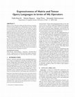 Research paper thumbnail of Expressiveness of Matrix and Tensor Query Languages in terms of ML Operators