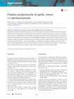 Research paper thumbnail of Fratture periprotesiche di spalla: sintesi vs riprotesizzazione