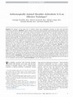 Research paper thumbnail of Arthroscopically Assisted Shoulder Arthrodesis: Is It an Effective Technique?