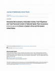 Research paper thumbnail of Elemental Micronutrients, Antioxidant Activity, Total Polyphenol, and Total Flavonoid Content of Selected Spider Plant Accessions ( Cleome gynandra ) Grown in Eastern Africa and the Eastern United States