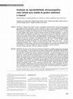 Research paper thumbnail of Avaliação da reprodutibilidade ultrassonográfica como método para medida da gordura abdominal e visceral