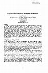 Research paper thumbnail of Aspectual Mismatches in BiUngual Dictionaries