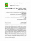 Research paper thumbnail of Simplified Orange (Citrus spp.) Production Guide for Small-scale Farmers