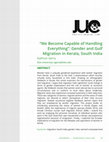 Research paper thumbnail of “We Become Capable of Handling Everything”: Gender and Gulf Migration in Kerala, South India