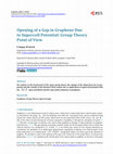 Research paper thumbnail of Opening of a Gap in Graphene Due to Supercell Potential: Group Theory Point of View