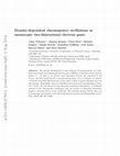 Research paper thumbnail of Density-dependent thermopower oscillations in mesoscopic two-dimensional electron gases