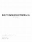 Research paper thumbnail of Bioteknologi Reproduksi (Hasil Check Similarity)