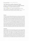 Research paper thumbnail of Are long-term trends in Bewick’s Swan Cygnus columbianus bewickii numbers driven by changes in winter food resources?