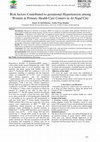 Research paper thumbnail of Risk factors Contributed to gestational Hypertension among Women at Primary Health Care Centers in Al-Najaf City