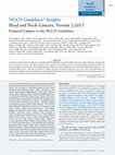 Research paper thumbnail of NCCN Guidelines Insights: Head and Neck Cancers, Version 2.2017