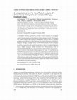 Research paper thumbnail of A computational tool for the efficient analysis of dose-volume histograms for radiation therapy treatment plans