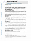 Research paper thumbnail of Effects of Change in Tongue Pressure and Salivary Flow Rate on Swallow Efficiency Following Chemoradiation Treatment for Head and Neck Cancer