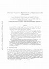 Research paper thumbnail of Structural parameters, tight bounds, and approximation for (k,r)-center