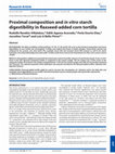 Research paper thumbnail of Proximal composition and in vitro starch digestibility in flaxseed-added corn tortilla