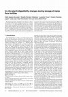 Research paper thumbnail of In vitro starch digestibility changes during storage of maize flour tortillas