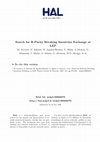 Research paper thumbnail of Search for R-parity breaking sneutrino exchange at LEP