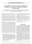 Research paper thumbnail of Sustainability of First-Line Antiretroviral Regimens: Findings From a Large HIV Treatment Program in Western Kenya