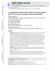 Research paper thumbnail of A semiparametric method for the analysis of outcomes during a gap in HIV care under incomplete outcome ascertainment