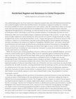 Research paper thumbnail of Special Issue Introduction: “Borderland Regimes and Resistance in Global Perspective”