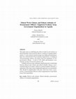 Research paper thumbnail of Ethical Work Climate and Ethical Attitudes of Procurement Officers: Empirical Evidence from Government Organizations in Uganda