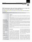 Research paper thumbnail of DNA fragmentation index and human papilloma virus in males with previous assisted reproductive technology failures