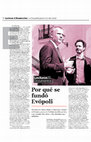 Research paper thumbnail of (Con Gloria Hutt), ¿Por qué se fundó Evópoli? (extracto La Segunda)