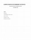 Research paper thumbnail of LIMITATIONS OF MODERN SCIENCE