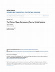 Research paper thumbnail of The Effects of Sugar Osmolytes on Reverse Micelle Systems