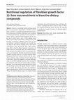 Research paper thumbnail of Nutritional regulation of fibroblast growth factor 21: from macronutrients to bioactive dietary compounds