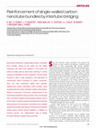 Research paper thumbnail of Reinforcement of single-walled carbon nanotube bundles by intertube bridging