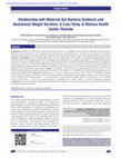 Research paper thumbnail of Relationship with Maternal Gut Bacteria Dysbiosis and Gestational Weight Variation: A Case Study of Muhoza Health Center, Rwanda