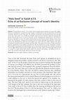 Research paper thumbnail of Holy Seed" in Isaiah 6:13: Echo of an Exclusive Concept of Israel’s Identity