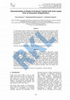 Research paper thumbnail of Characterization of Empty Fruit Bunch Treated with Ionic Liquid Prior to Enzymatic Delignification