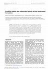 Research paper thumbnail of Emulsion stability and antimicrobial activity of Ionic liquid-based formulation