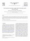 Research paper thumbnail of Environmental uncertainty, supply chain relationship quality and performance