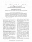 Research paper thumbnail of Polynomial fixed-point algorithm applied to the electromagnetic analysis of one-dimensional continuous structures